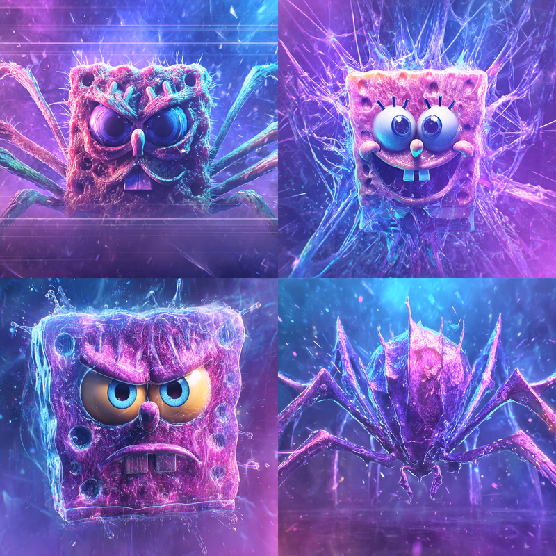 spider SpongeBob hybrid